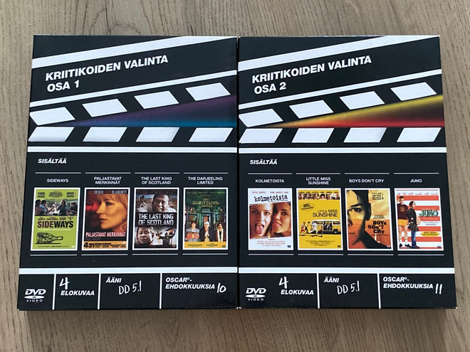 KRIITIKOIDEN VALINTA - OSA 1 & OSA 2 - 8x DVD