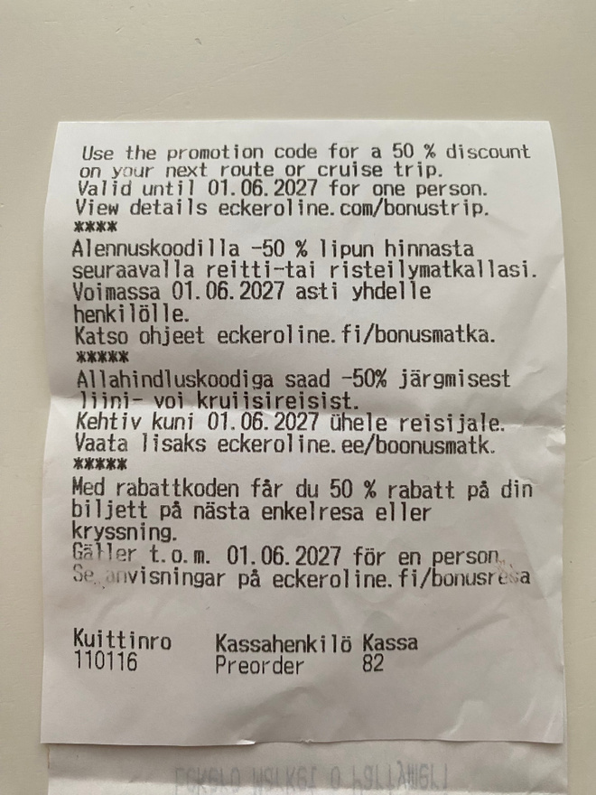 ECKERÖ LINE BONUSMATKA