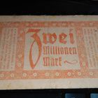 Germany Saksa Rautatie 2 millions Marks 1923 F+ - pikkukuva 2
