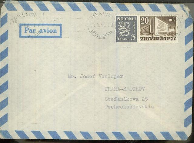 M30 1950 lentokirje CSR:ään
