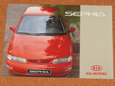 1996 KIA Sephia esite - KUIN UUSI - 20 sivua