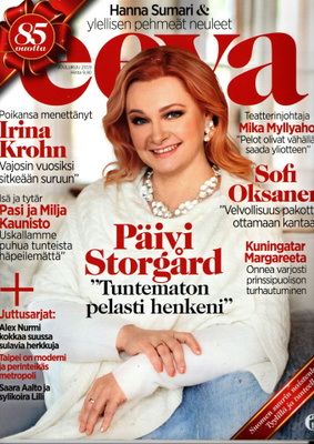 Eeva n:o 12 2019 Päivi. Sofia. Irina. Pasi & Milja. Mika.