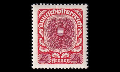 Itävalta 317x ** Vaakuna 4 Kr (1920)