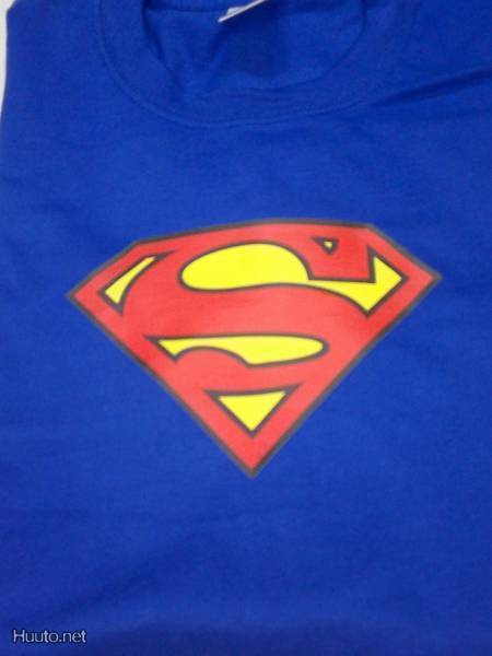 Teräsmies Superman S logo t-paita L, sininen
