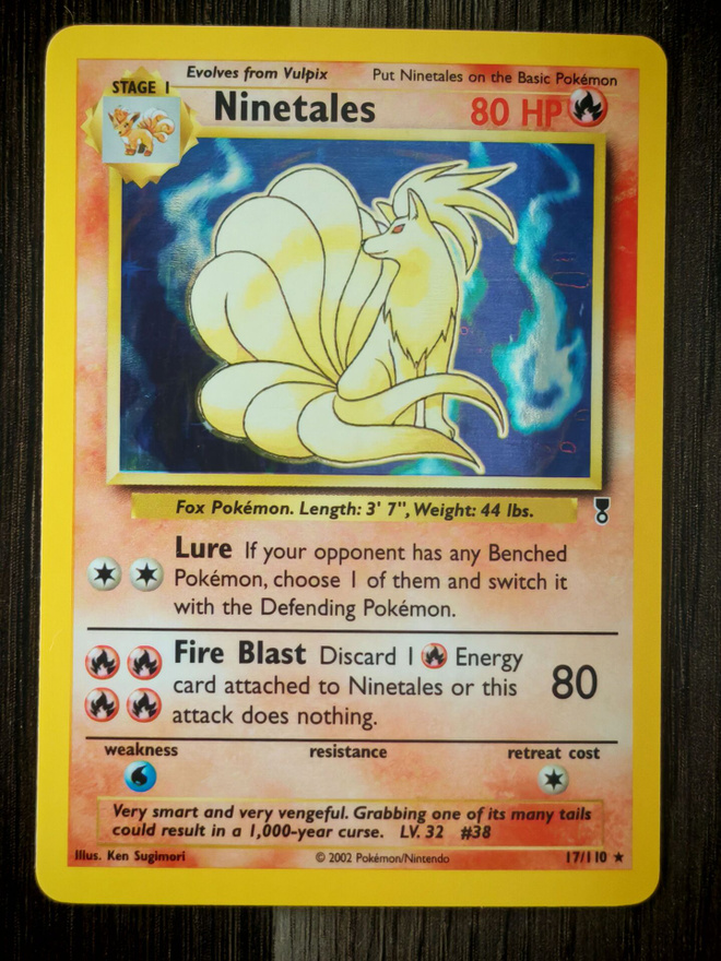 Pokemon kortti Ninetales Legendary collection holo