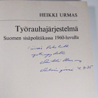 Heikki Urmas : Työrauhajärjestelmä Suomen sisäpolitiikass... - pikkukuva 3