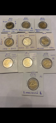 10kpl suomalaisia erikoiseuroja 2€