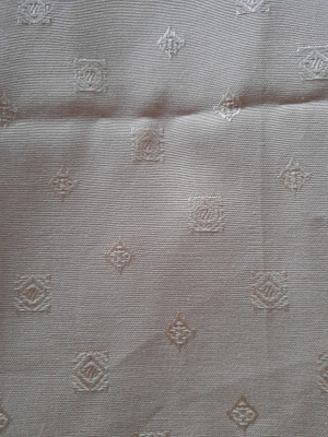 Beige / maitokahvinruskea sisustudkangas 178x90cm