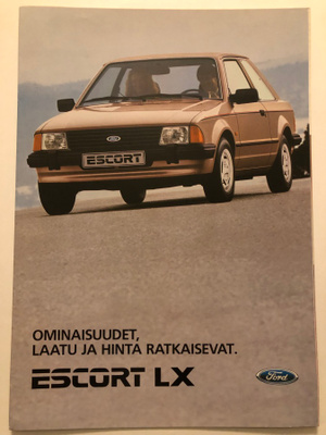 Myyntiesite - Ford Escort LX - 8/1984