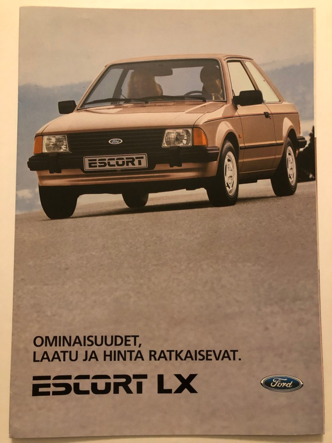 Myyntiesite - Ford Escort LX - 8/1984