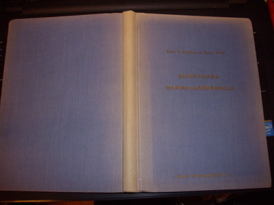 Reseptiopas hammaslääkäreille ( 1 p. 1951 ) Sis. postikulut