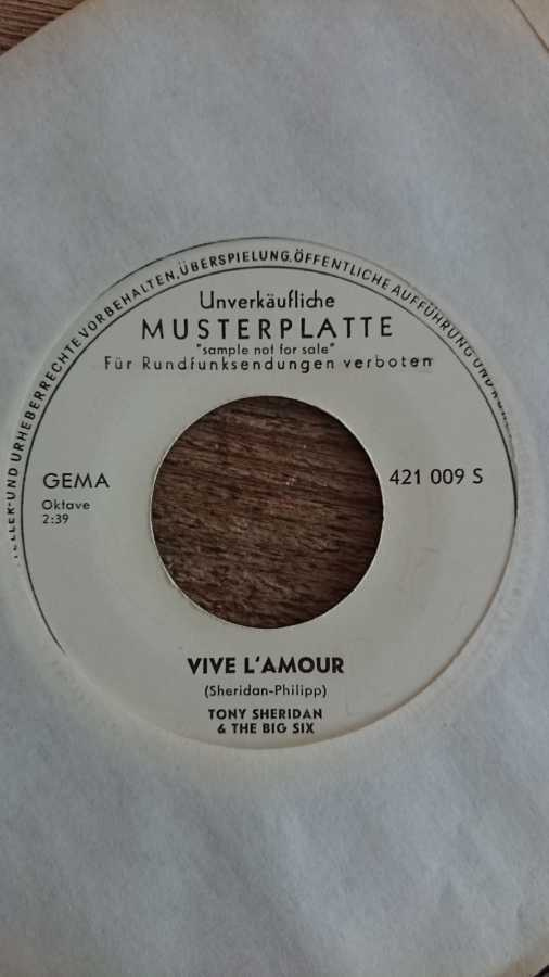 Tony Sheridan & The Big Six - Vive L'Amour 45 SAMPLE