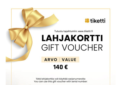 Tiketti 140e lahjakortti