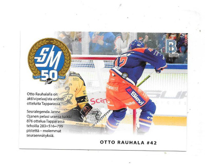 2024-25 BlueLine MatchCard #5/6 Otto Rauhala  Tappara