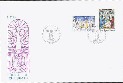 1992 joulu FDC