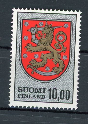 1974 Yleismerkki vaakuna 10,00 mk **