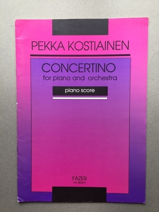 Pekka Kostiainen Concertino for piano and orchestra piano sc