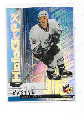 1999-00 Upper Deck HoloGrFX #58 Steve Kariya , Vancouver RC