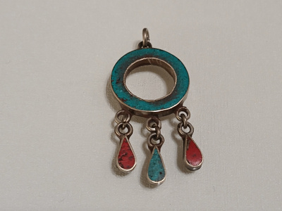 Vintage Tibetan riipus 60 luvulta