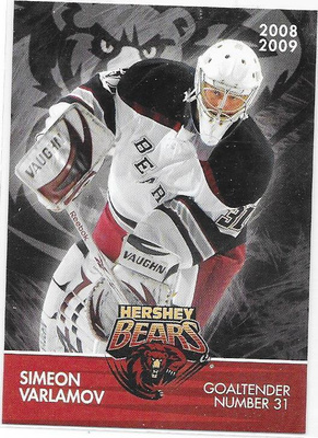 2008-09 Hershey Bears #31 Simeon Varlamov RUS farmi MV