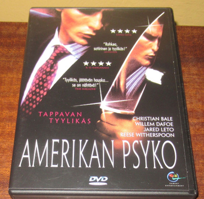 Amerikan psyko dvd trilleri, jännitys, toiminta