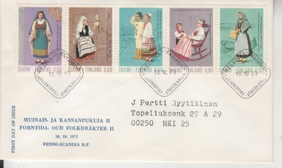 FDC 1973 kansanpukusarja.