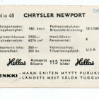 Purkkakuva Hellas Autosarja 115. n:o 48 CHRYSLER NEWPORT - pikkukuva 2