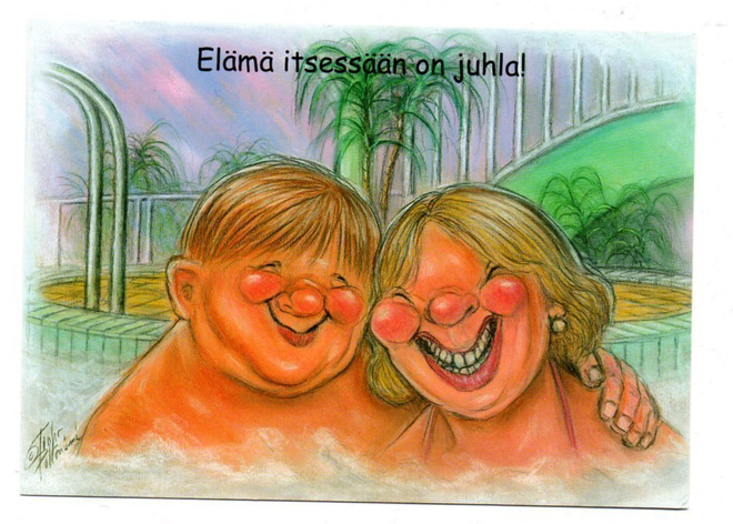°"ELÄMÄ ITSESSÄÄN ON JUHLA!"° -KORTTI /Hörölä