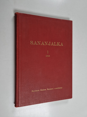 Sananjalka 1 1959 : Suomen kielen seuran vuosikirja