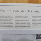 YK:n  IHMISOIKEUDET  60  VUOTTA  - KOLIKKO  2€ - pikkukuva 3