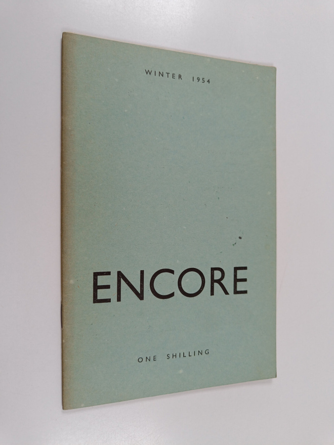 Encore : One Shilling : The Magazine of the Students' Ass...