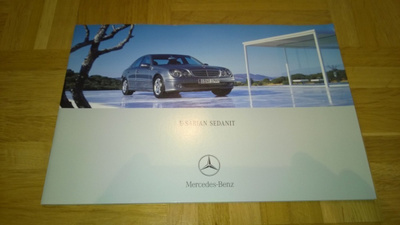 Esite Mercedes W211 E-luokka, 2004. Sis myös E 55 AMG