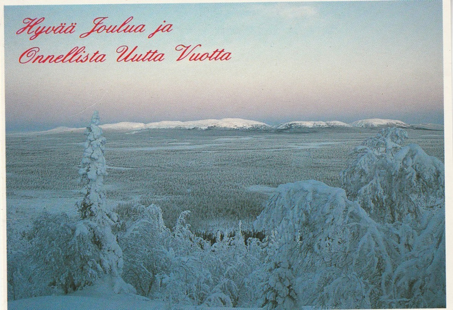 Postikortti, JOULUKORTTI  , Lapin Kaamos