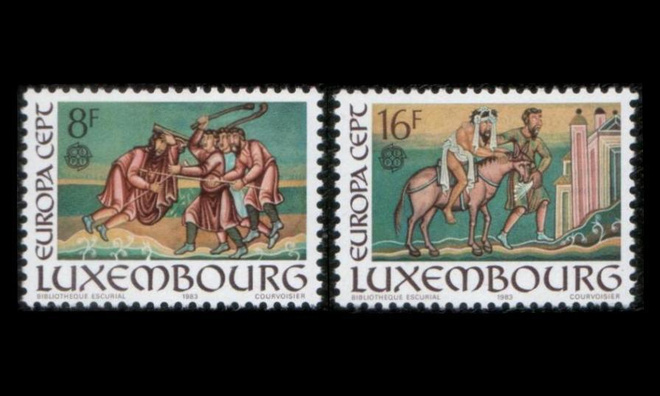 Luxemburg 1074-5 ** Europa suuret saavutukset (1983)
