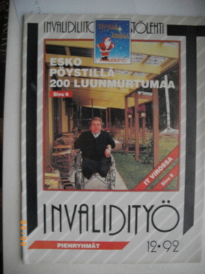 Invalidityö Nro 12/1992 (8.11)