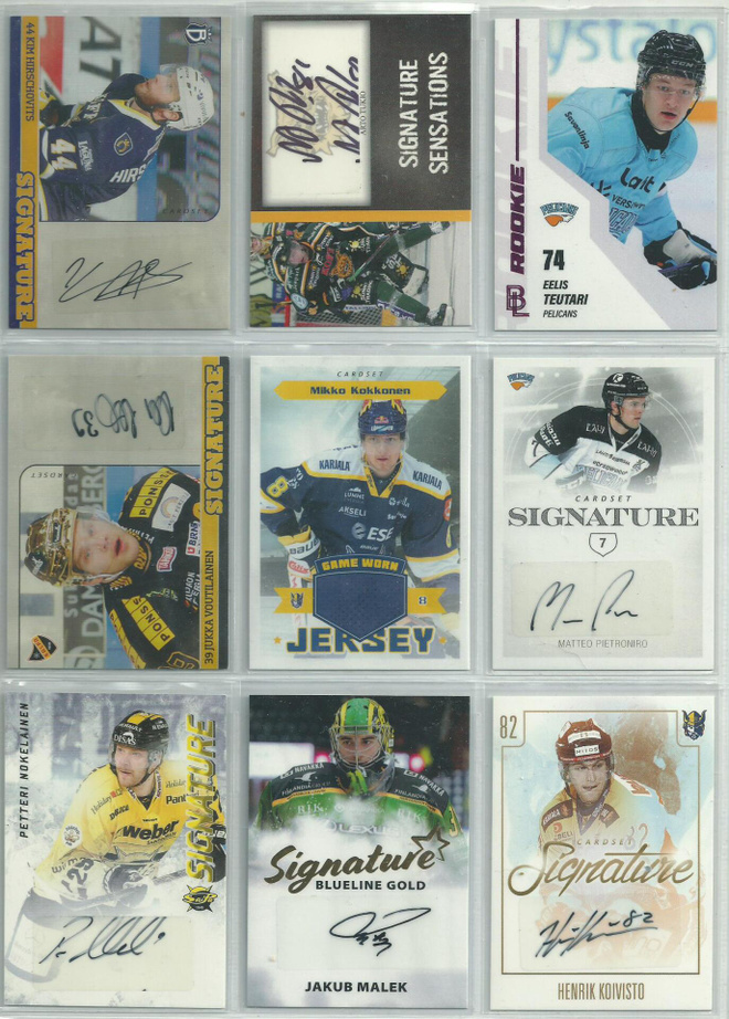 2015-16 Cardset Signature # Henrik Koivisto /125