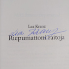 Lea Kranz : Riepumattoni raitoja (signeerattu) - pikkukuva 3