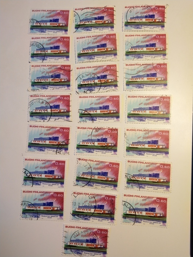 Postimerkki Pohjolan talo Reykjavik 1973