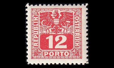 Itävalta P_180 ** Porto 12 Pf (1945)