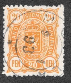 Kolmilukuiset 20p 1889 (LAPE 30A) O Roso