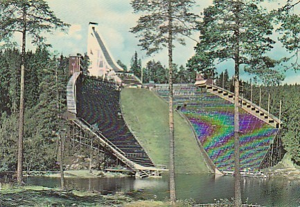 Postikortti, OSLO, Holmenkollenin mäki