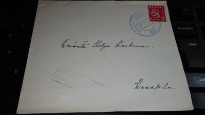 Postitoimipaikka x2 sin/must M-30 sens-kuori 26/8