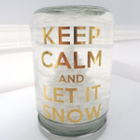 Lumisadepallo "Keep calm and let it snow" - pikkukuva 3