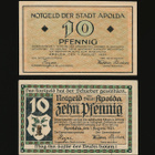 Saksa Notgeld 2 x 10 Pfennig, Apolda 1921 - pikkukuva 2