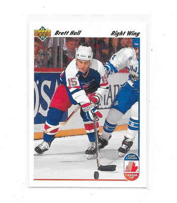 1991-92 Upper Deck Canada Cup #33 Brett Hull , USA