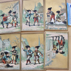 6 Keräilykorttia Suklaakuvaa Kromolitografia 1890-l UPEAT - pikkukuva 1