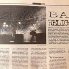 BAD RELIGION -yhtyeen nimikirjoitukset lehtileikkeessä - pikkukuva 1