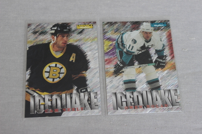 1995-96 SkyBox Impact Ice Quake kortteja 1,25e/kpl
