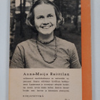Anna-Maija Raittila : Lähteet : runoja (signeerattu, teki... - pikkukuva 2