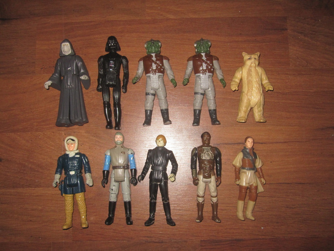 Vintage Star Wars - kasa figuureja - 10kpl